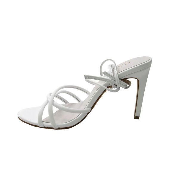 RAYE WOMEN'S SWAY LEATHE ANKLE WRAP HEELS IN WHITE SZ 7 - Picture 6 of 9